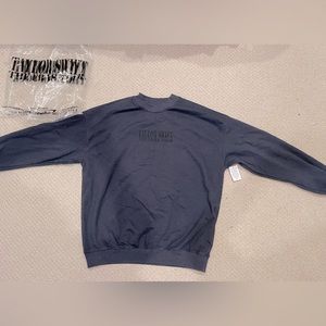 Taylor Swift ERAS Tour navy crew neck sweater - size M, and a VIP box!